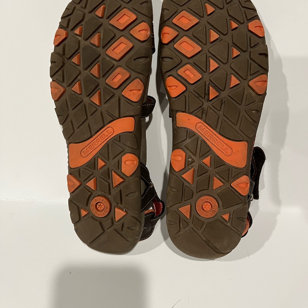 Merrell Sandspur Rose Leather Outdoor Casual Sandal Size 9 Brown - Picture 4 of 5